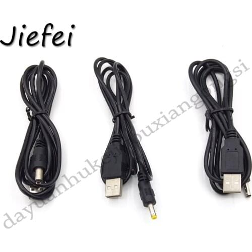 1000Pcs 0.8M / 1.2M USB A Male to DC 3.5 1.3 4.0 1.7 5.5 2.1 5.5 2.5mm Power supply Plug Jack extension cable connector cords