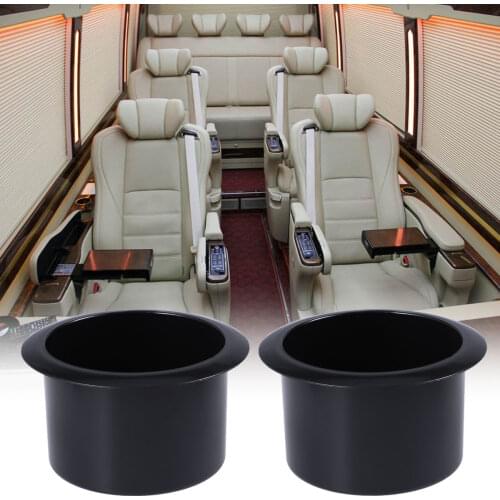 2pcs Black Plastic Recliner-Handles Replacement Cup Holder Insert For Sofa Boat Rv Couch Recliner Car Truck Poker Table