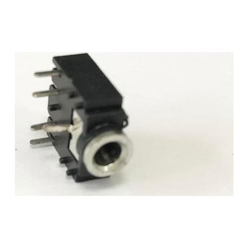 20pcs 3.5 Headphone Jack PJ-306A Two-channel Stereo Rib Earphone Socket