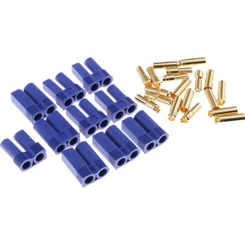 5pairs EC5 5mm Banana Plug Male Female Bullet Connector for RC ESC Lipo Battery