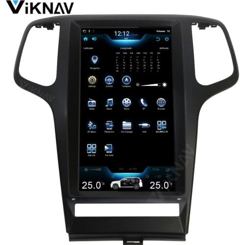 Vertical screen car multimedia player for Jeep Grand Cherokee 2009-2013 auto stereo radio GPS navigator DVD player 13.3 inch