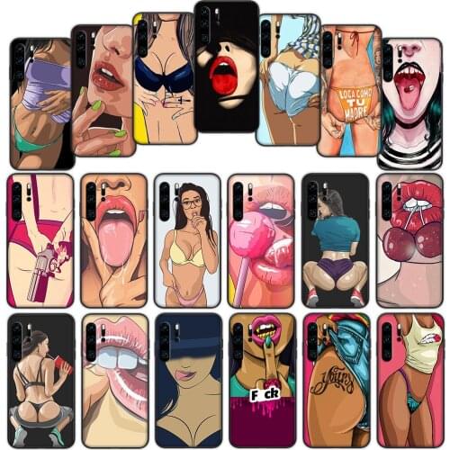 Hot Girl Secret Summer Soft Cover Case for Huawei P40 P30 P20 P10 Lite Pro Nova 5t