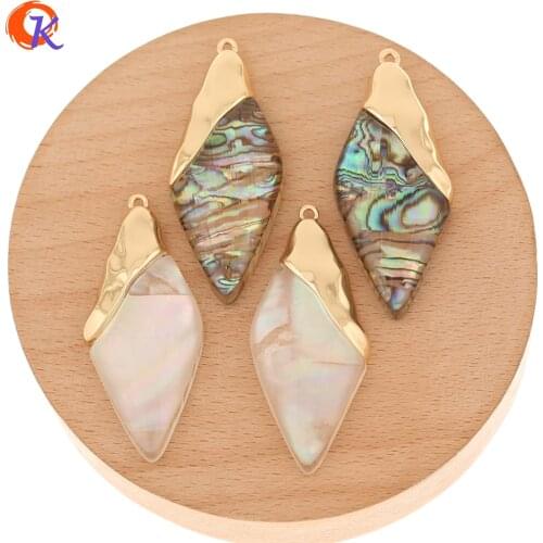 Cordial Design 23*51MM 20Pcs DIY Charms/Jewelry Accessories/Hand Made/Natural Shell In Resin Beads/Pendant/Earring Findings