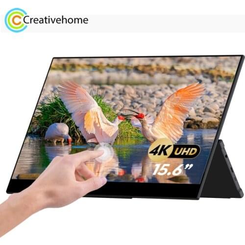GMK KD2 3840x2160P 4K 15.6 inch IPS Capacitive Touch Screen Monitor with Dual Speakers