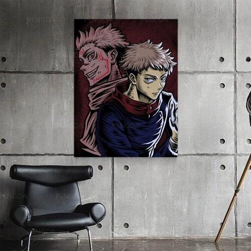 Canvas Paintings Handsome Jujutsu Kaisen Anime Japan Wall Art HD Print Poster Home Decor Modular Pictures For Bedroom Framework