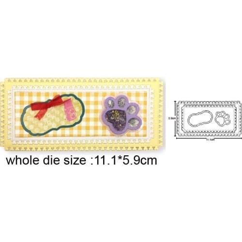 Lace Background Frame Metal Cutting Dies 2020 For DIY Scrapbooking dies Embossing die cuts Craft Paper/Photo Card Stencils dies