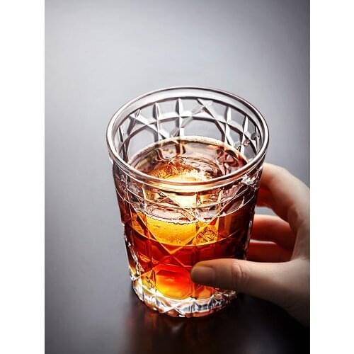 Juicy Milk Beer Iced Coffee Mug 300ML Capacity Thicken Glass Cup Japan Retro Style Round Drinkware 1 Piece