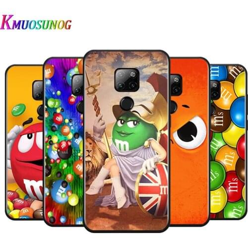 Cute MM Chocolate for Huawei P Smart Z S Pro Plus 2021 2020 Nova 7i 7 6 SE 5i 5Pro 4E 4 3i 3e 3 2 2i Lite 2 Phone Case