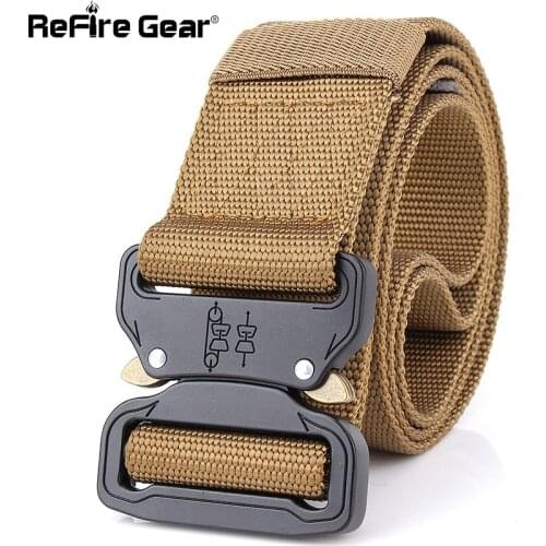 SWAT Combat Military Equipment Tactical Belt Men 1000D Nylon Metal Buckle Knock Off Belts US Army Soldier Carry Waist Belt 4.5cm
