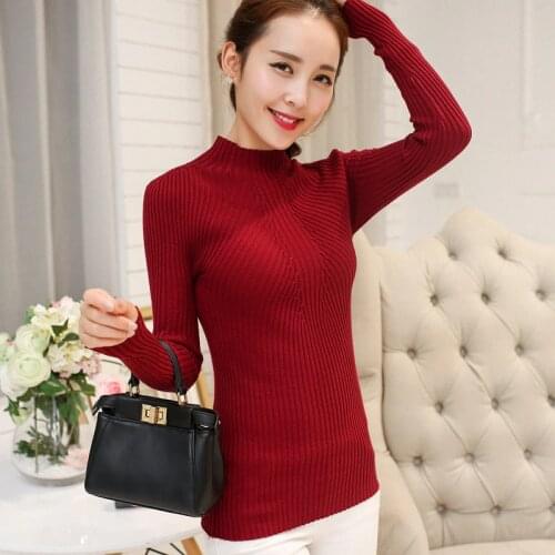 2020 New Fashion Women Sweater Lady Popular Spring Autumn and Winter Warm Turtleneck Sweater Women Pullover SW428