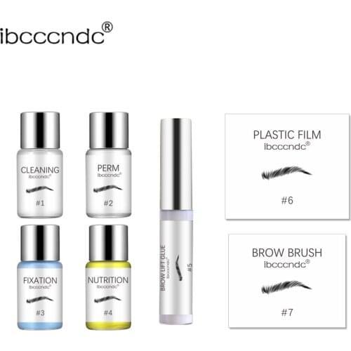 New Brow Lamination Kit Eyebrow Perm Curling Lotion Eye Brow Lifting Semi-permanet Beauty Salon Brow Lift Perming Nutrition 5ml