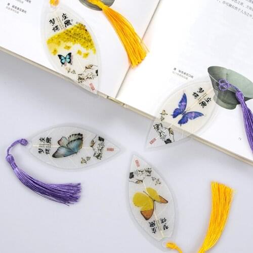 Cute Classical Elegance tassel Butterfly Bookmark Paper Clip School Office Supply Escolar Papelaria Gift Stationery