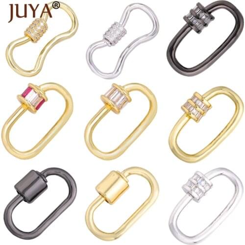 JUYA Pendants Charms Jewelry Making Spiral Screw Clasps for DIY Women Necklaces Bracelets Pendants for Jewelry Accessories Ctaft