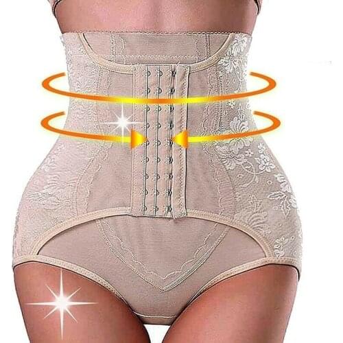Richkeda Store New2021 Plus Size Women Shapers High Waist Trainer Body Shaper Girdles Shapewear Butt Lifter Slimming Pants Tummy