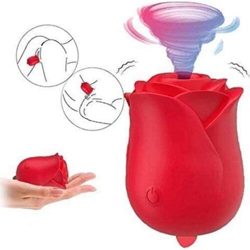 Rose Vibrator Vagina Sucking Tongue Lick For Women Nipple Sucker Oral Licking Clitoris Stimulation G Spot Sex Toys