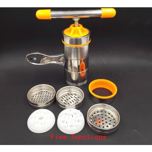 Manual Noodle Maker Kitchen Pasta Spaghetti Press pates Machine Vegetable Fruit Juicer Pressing Machine Stainless Steel