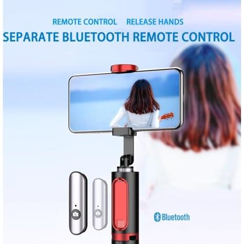 Bluetooth Handheld Gimbal Stabilizer For Mobile Phone Selfie Stick Triopd for Smartphone Cellphone Holder Adjustable