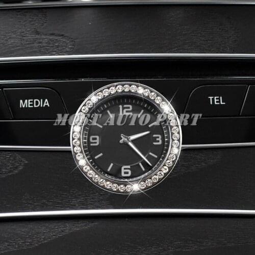 Rhinestone Style Center Console Clock Frame Cover For Benz GLC X253 2015-2020 Car accesories interior Car decoration
