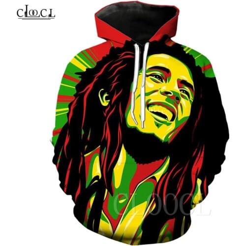 Creator Bob Marley Hoodies Reggae 3D Printed Streetwear Top Sweatshirts Hip Hop Hoodie sudadera hombre Men/Women Hoody Tracksuit