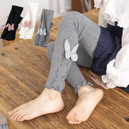 EuerDoDo Spring Autumn Girls Leggings Cotton High Waist Leggings Cartoon Skinny Pants Casual Childrens Leggings 2021 New