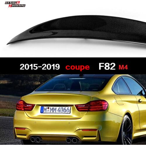 Car Rear Tail Spoiler Wing High Kick Truck Lip for BMW M4 2-Door Coupe F82 2014-2019 Perfect Fitment Car Styling Accessories