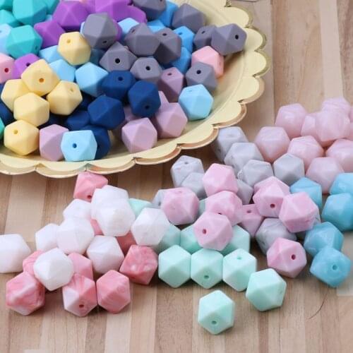 10pcs Silicone Beads Baby Teething Teether Bead Baby Toy DIY Pacifier Accessory Oct20-A