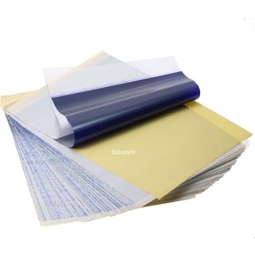 100 Sheets Tattoo Transfer Papers A4 Size Tattoo Thermal Copier Stencil Papers for Tattoo Transfer Machine Tattoo Accessories