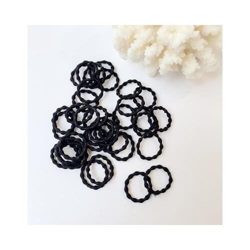 100 Pcs Girl Hair Rings Fluorescent Color Hair Accessories Ponytail Rubber Hair Rope High Elastic Hair Rope for Girls