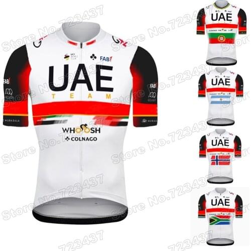 2021 Team UAE Cycling Jersey Portugal Argentina Champion Cycling Clothing Race Road Bike Suit Bicycle Bib Shorts MTB Clothes