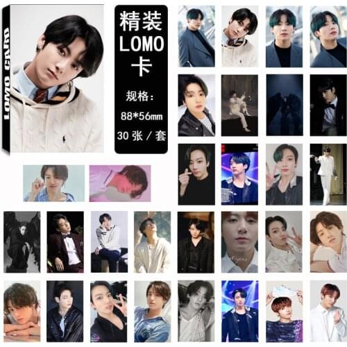 30pc KPOP Bangtan Boys Lomo Card Map of The Soul 7 Album Photocards Photo Card Postcard Fans Gift Photocards JUNGKOOK JIMIN SUGA