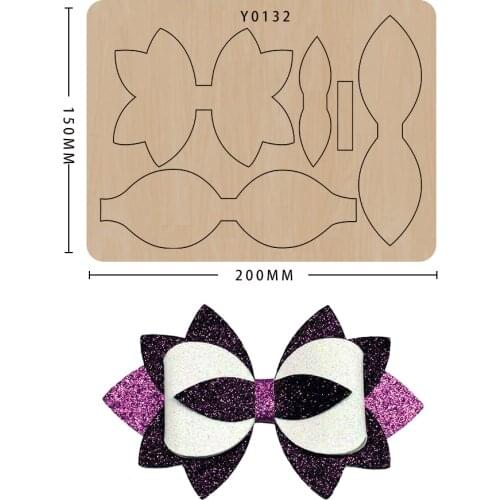 Bow Diy Craft Scrapbook Wooden Cutting Die Making Decor Supplies Dies Template Suitable For Common Die-Cutting Machines