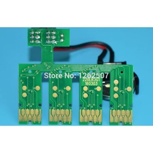 Free shipping! North Amercia Market use! T220XL R2G1 Ciss combo Auto Reset Chips For Epson WF-2650 WF-2660 WF-2750 2760 Printers