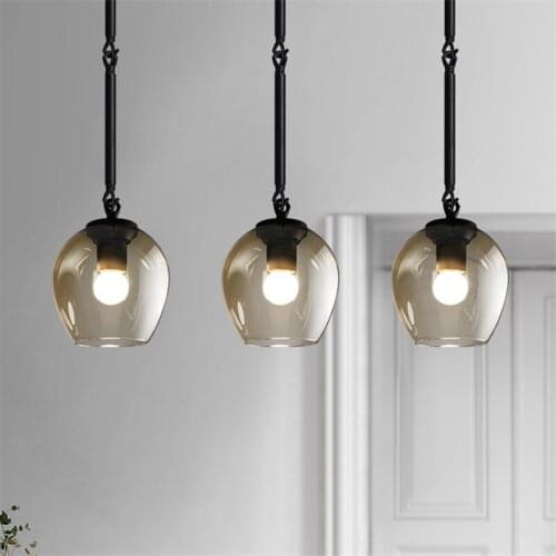 Kitche Black Pendant Lights Study Glass Pendant Lighting Fixtures Room Hotel Modern Pendant Light Bar Home Pendant Ceiling Lamp