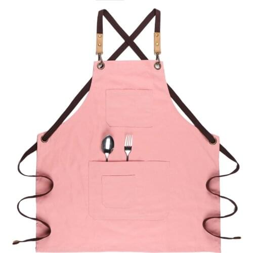 Kids Apron Art Handmade Kitchen Household Dirt & Dust Resistant Unisex Canvas fabric with Pockets