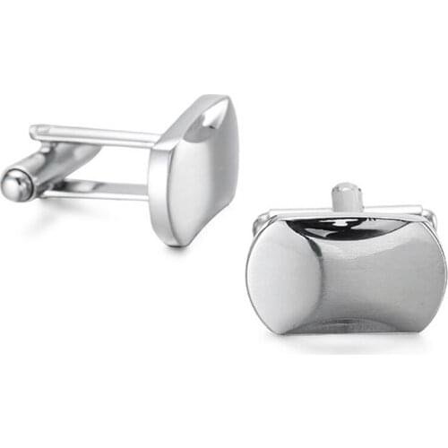 DY crazy promotions new minimalist style Silvery Cufflinks fashion mens French Cufflinks wholesale and retail