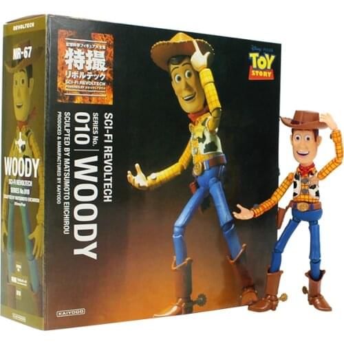 16cm Toy Story Action Figure Sci-Fi Revoltech 010 Sheriff Woody Lenny The Binoculars Model Toys Children Gifts