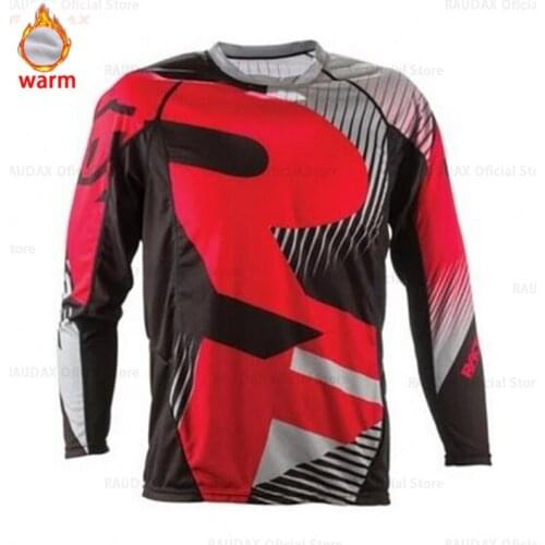 Fleece Keep Warm Long Motocross Racing Jersey Downhill Bike Bicycle Pro Moto Off Road T Shirt Clothes Clothing DH MX GP RBX MTB
