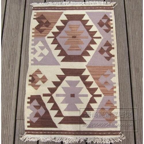KILIM hand weaving wool carpets geometric American rustic national wind mats mats Pakistani winds 39gc149yg4