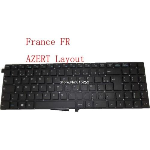 Laptop Keyboard For Shuttle NH5CU01 NH5KB11 NH5BT15 NHXKBXX MP-12C-98F0-F51W 82R-15C048-4041 12C9F510F0W-C France AZERT Layout