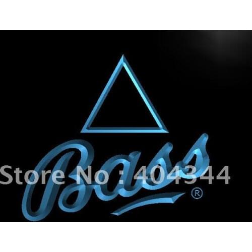 LE028- Bass Beer Logo Bar Pub Club LED Neon Light Sign home decor crafts