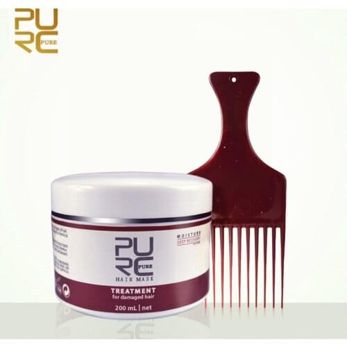PURC Natural Keratin Hair Mask Deep Repair Damage Dry Hair Eliminates Frizzy Hair Conditioner For Womens Hair Care Product 200ml