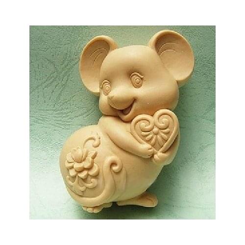 Zodiac mouse shape silicone soap mold cake decoration mold handmade soap mold aroma stone mold