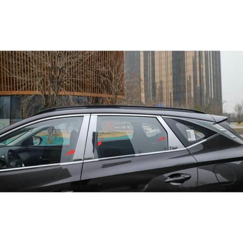 For Hyundai Tucson NX4 2021 2022 Stainless Steel Window Trim Door Body Side Trim sticker Car-styling