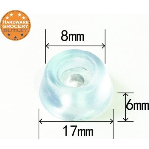 Non-Slip Rubber Furniture Floor Pads 17x 8 x6mm Protecting Household Furniture From Moving Sliding 50pcs