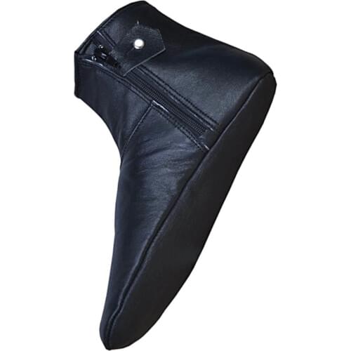 Handmade Khuff Goat Leather Khuffain Muslim Wudu Quff Mest Ablution Genuine Men Women Calf Shoes Zipper Sock Winter Warm Worship