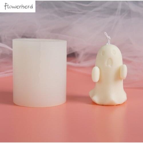 Ghost Candle Silicone Mold DIY Resin Molds Soap Mold Cute Abstract Character Mould Aromatherapy Candle Molds for Candle Making