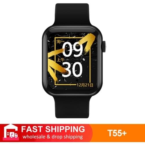 2021 T55 + Smart Watch Series 6 Blood Pressure Blood Oxygen Sports Heart Rate Waterproof Calculator Smartwatch Android IOS Plus