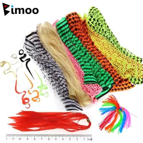 Luminous Silicone Octopus Skirt Streamer for Spinnerbait Buzzbait Rubber Jig Lures Squid Skirts Red Orange Green Pink Wholesale