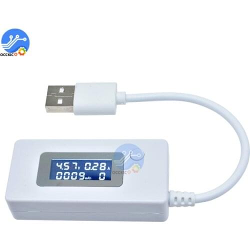 USB Tester LCD Digital Display Battery Power Bank Charger Voltmeter Ammeter Capacity Detector USB Doctor DC 3-7V