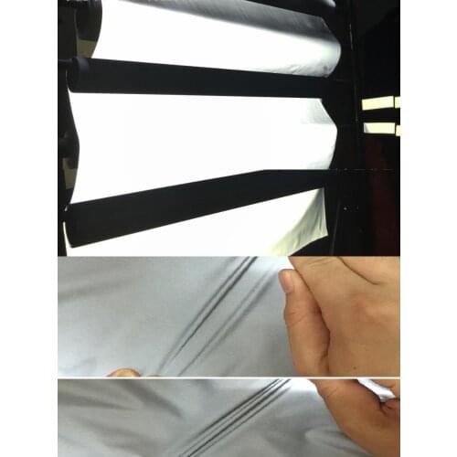 High visibility Bright Silver One/Two- Sided Elastic Warning Safety Ultra-thin Fabric Reflective Tape Garment Accessories